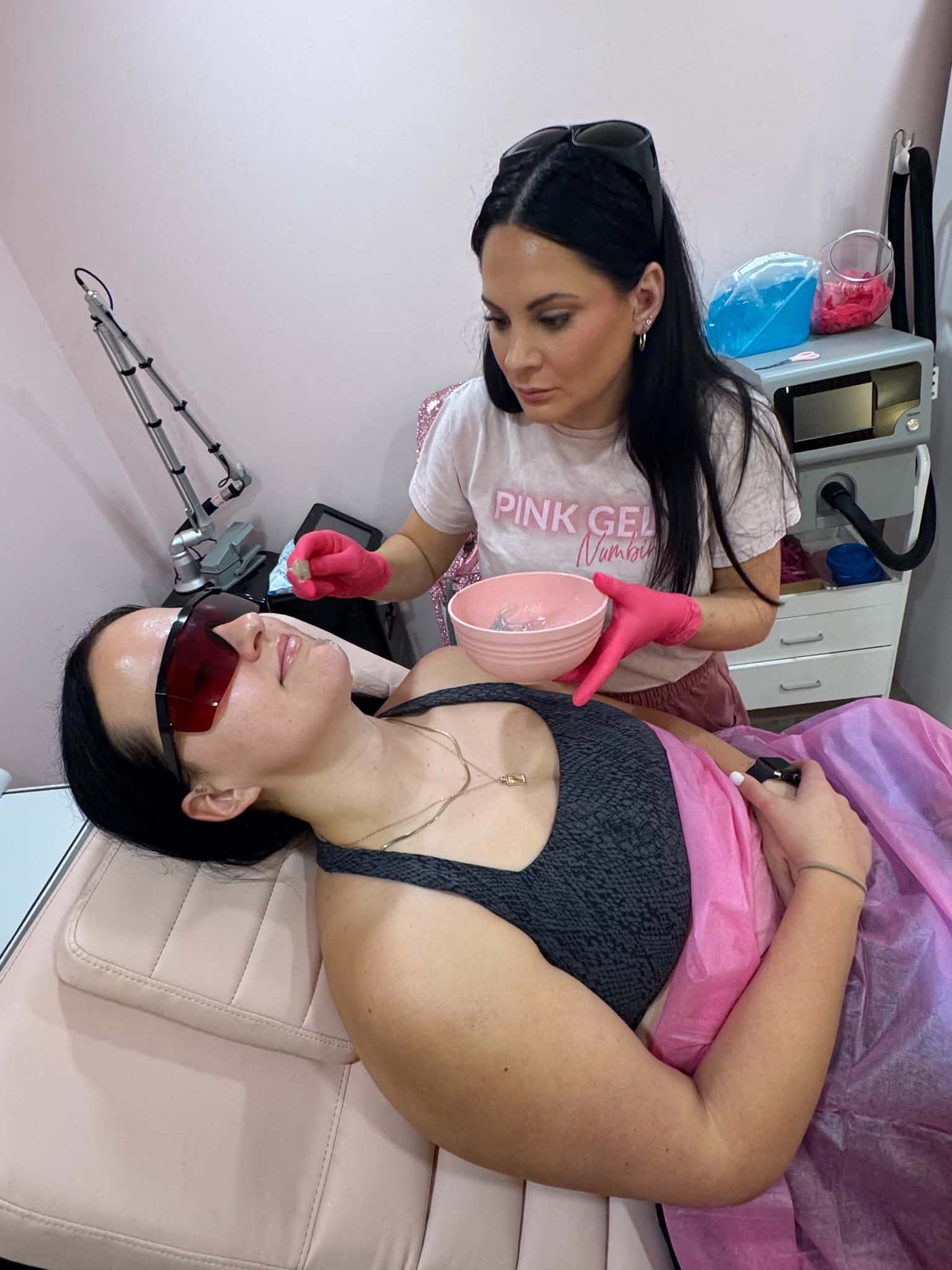 Laser hair removal appointment at The Microblading Institute and Laser Center